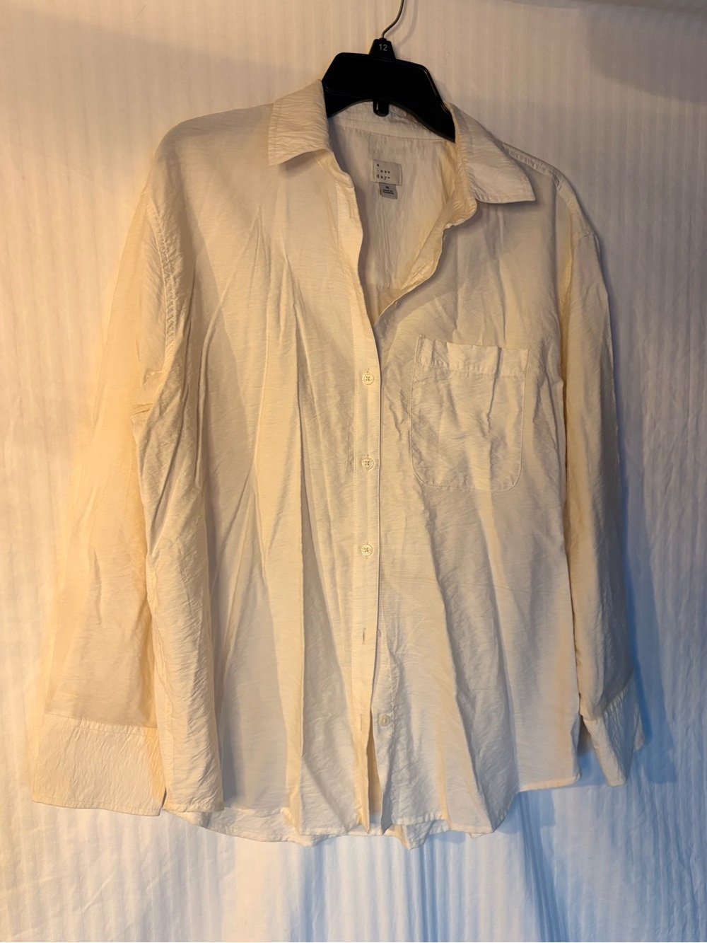 a new day Cream Button-Down Shirt - Casual Long Sleeve